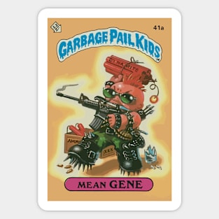 Garbage Pail Kids - Mean Gene - vector Sticker